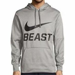 Nike Therma-FIT "BEAST" pullover hoodie in gray